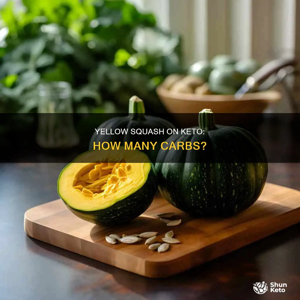 how many carbs in yellow squash keto diet