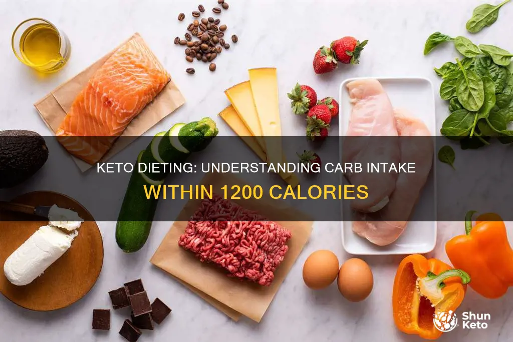 how many carbs on a 1200 calorie keto diet