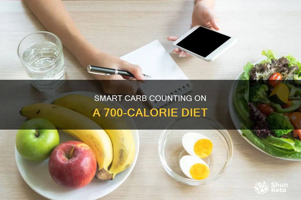 how many carbs on a 700 calorie diet