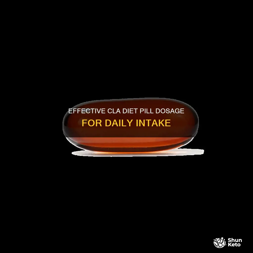 how many cla diet pills should i take per day
