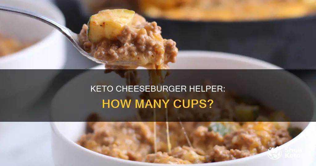 how many cups in keto cheeseburger helper recipe