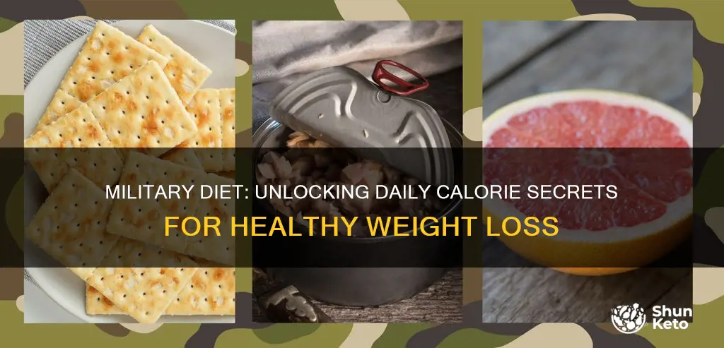 how many daily calories in military diet