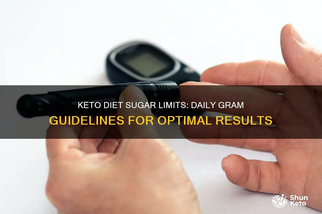 how many daily grams of sugar on keto diet