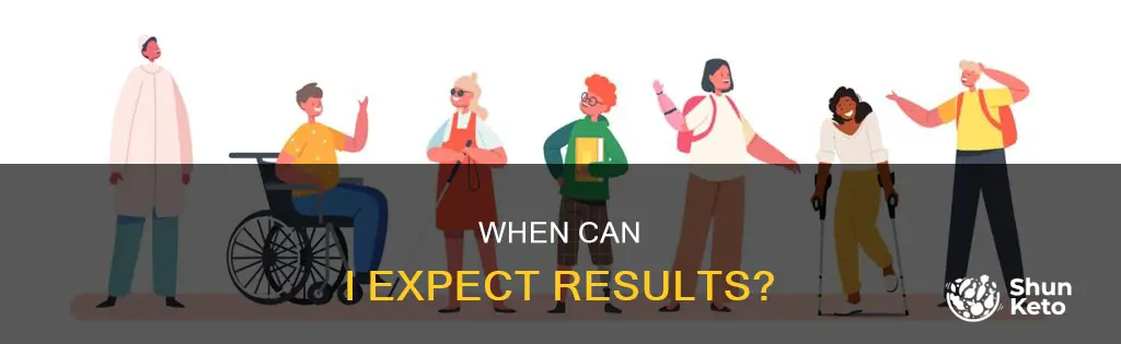 how many days after diet and exercise to see results