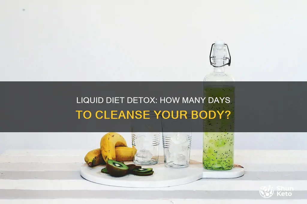 how many days liquid diet to clean out body
