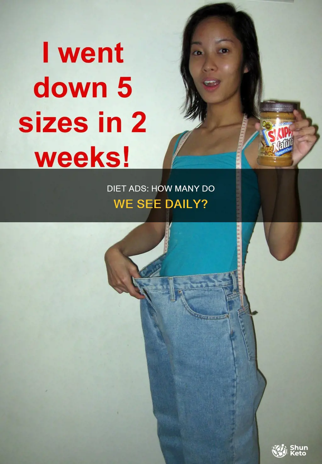 how many diet ads run in a day
