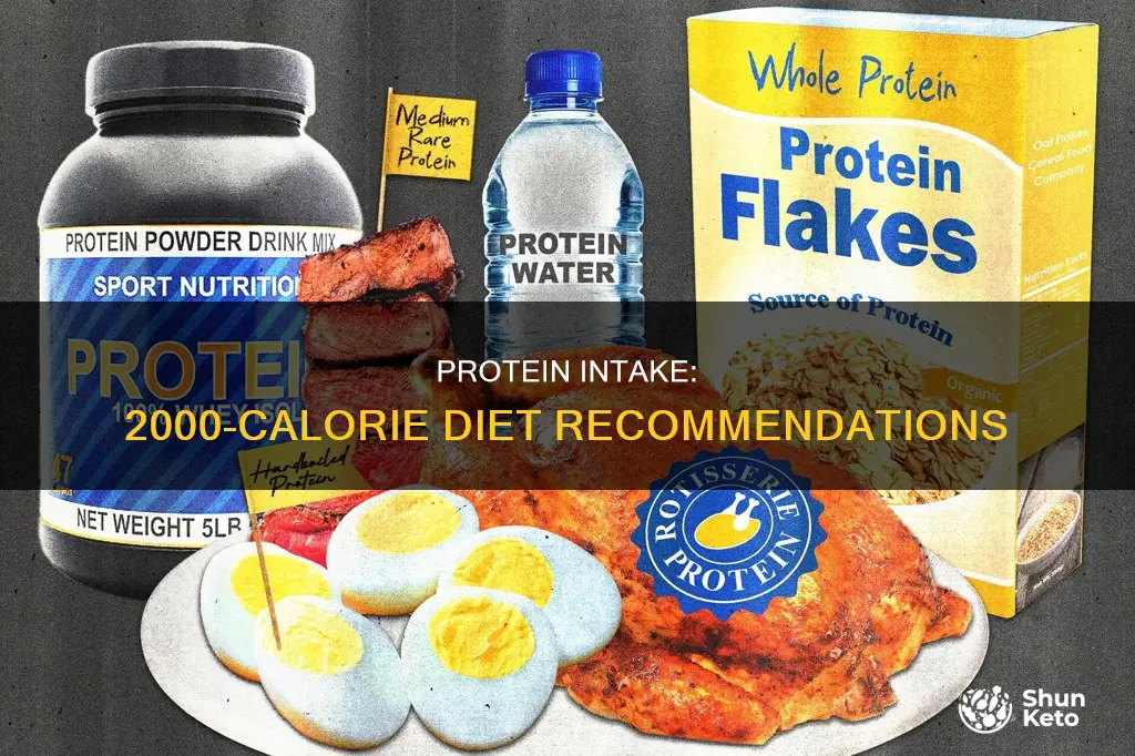 how many grams of protein for 2000 calorie diet
