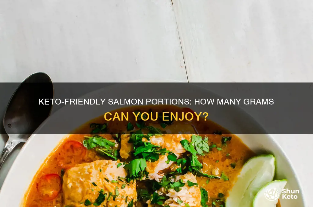 how many grams of salmon can i have on keto