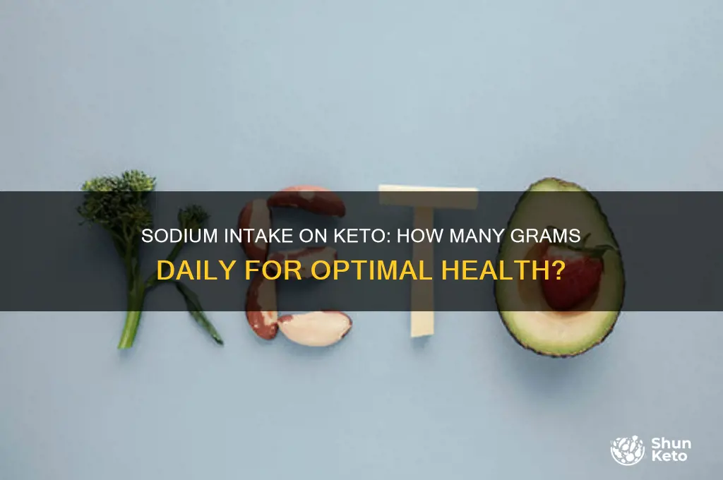 how many grams of sodium per day on keto diet