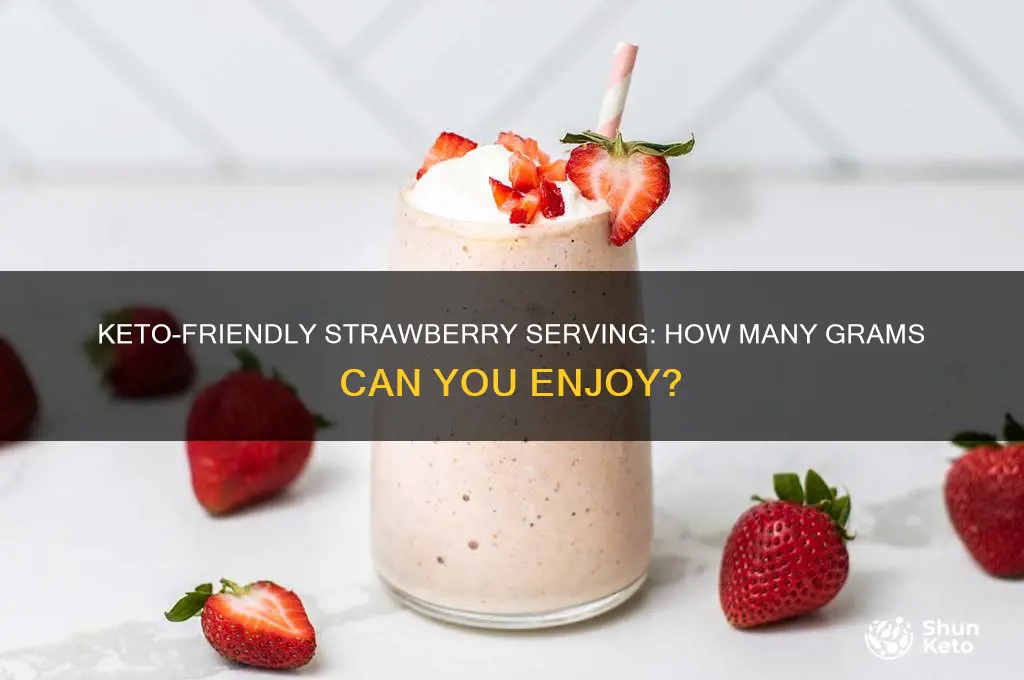 how many grams of strawberries can i eat on keto