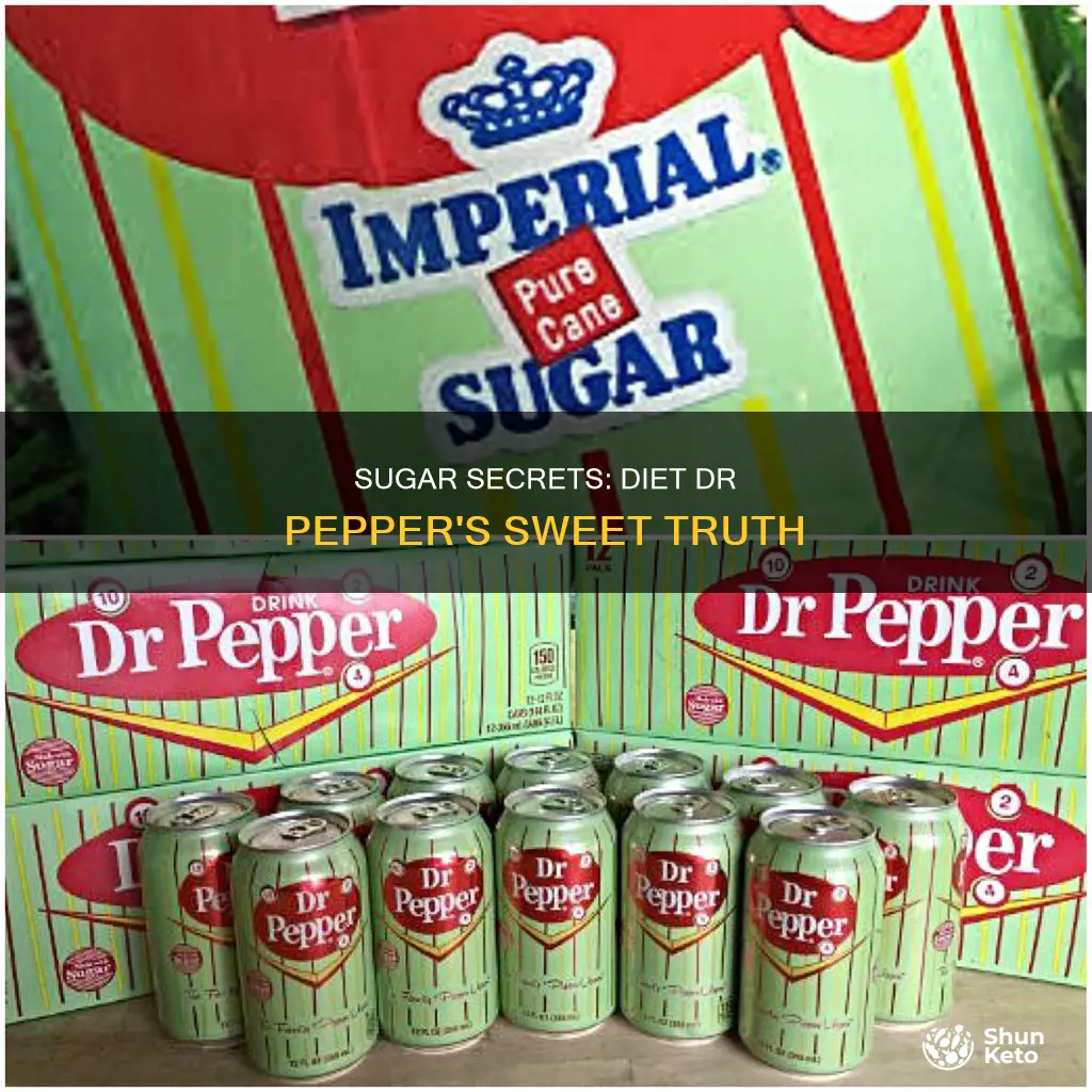how many grams of sugar are in diet dr pepper