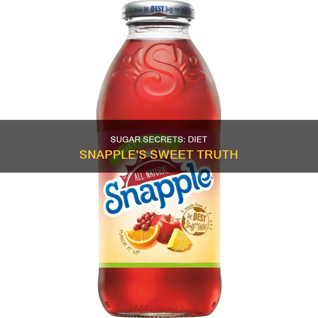 how many grams of sugar are in diet snapple
