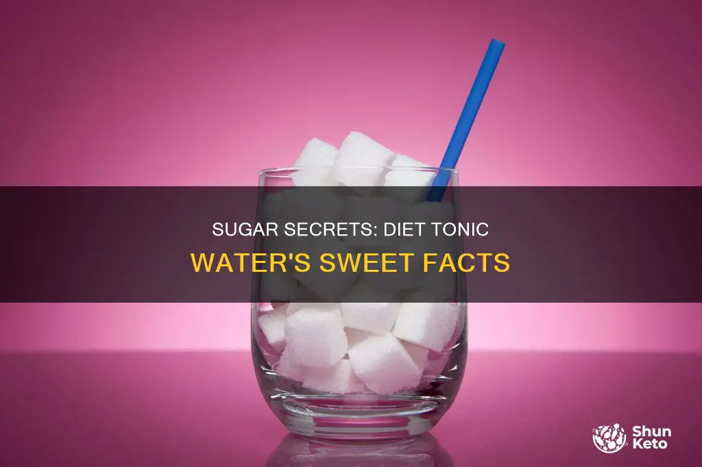 how many grams of sugar in diet tonic water