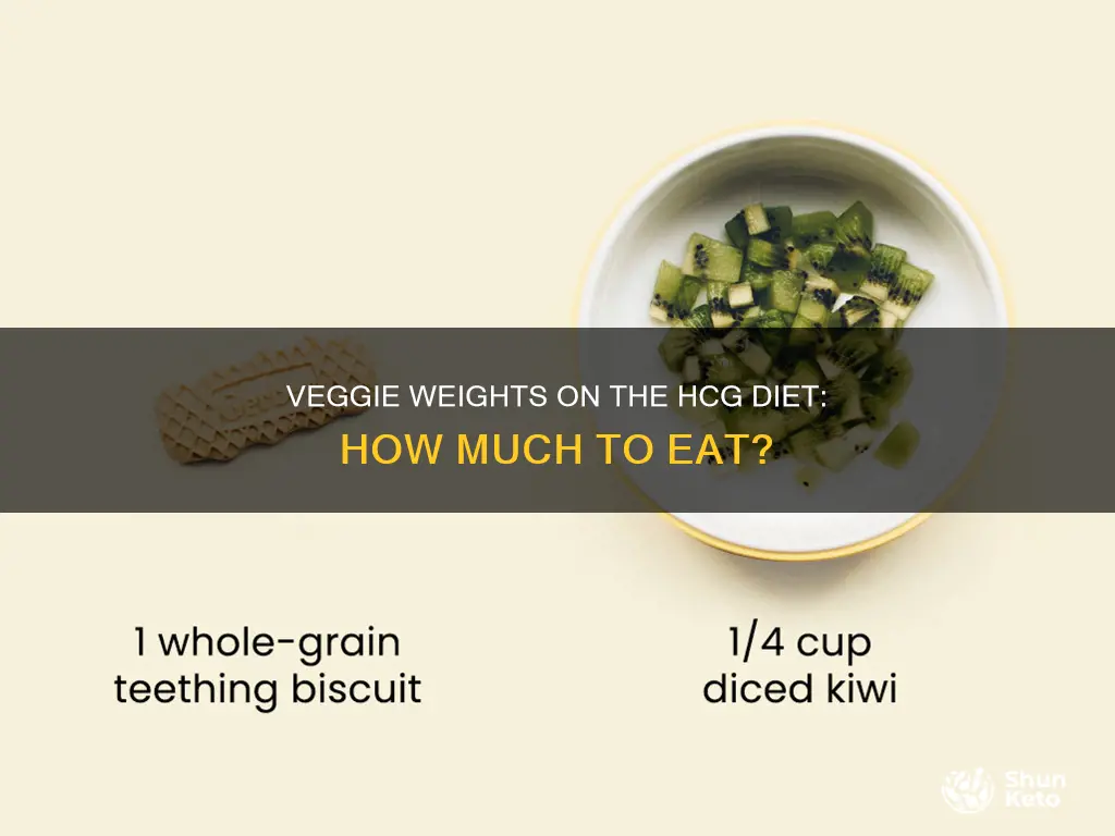 how many grams of vegetables on hcg diet