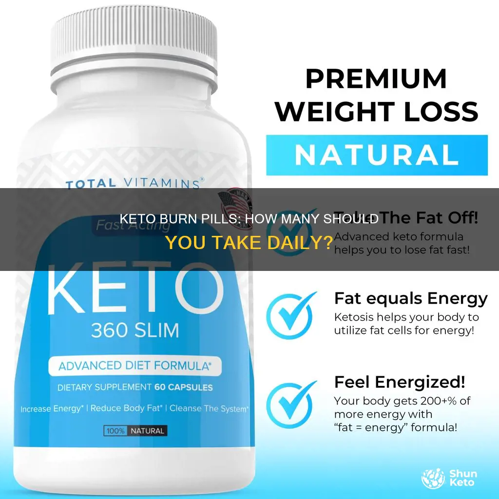 how many keto burn pills per day