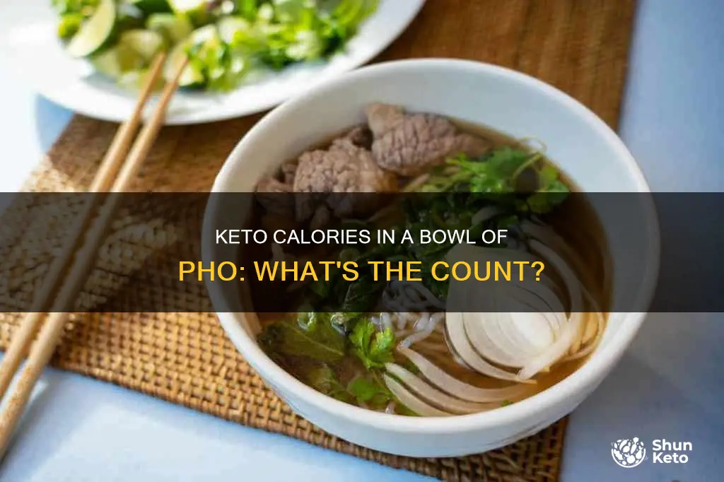 how many keto calories in a bowl of pho