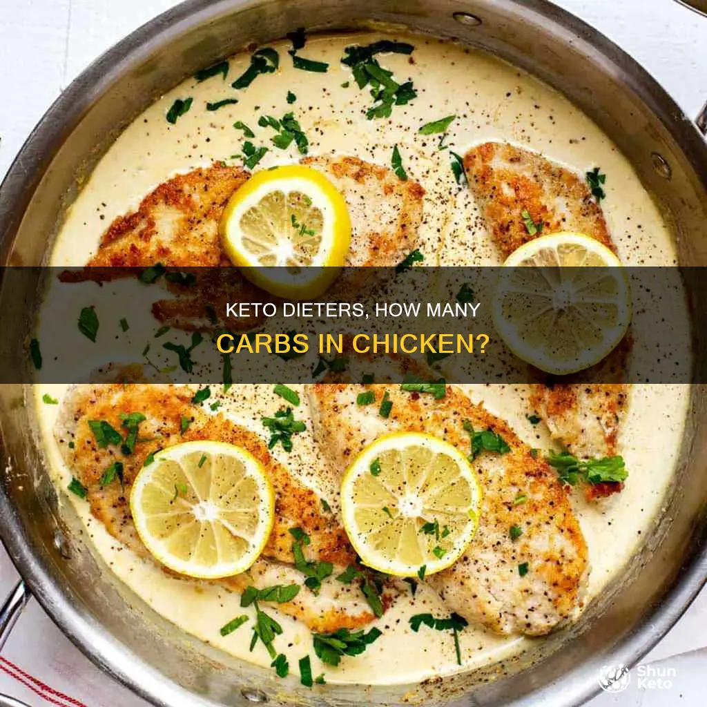 how many keto carbs in chickeb