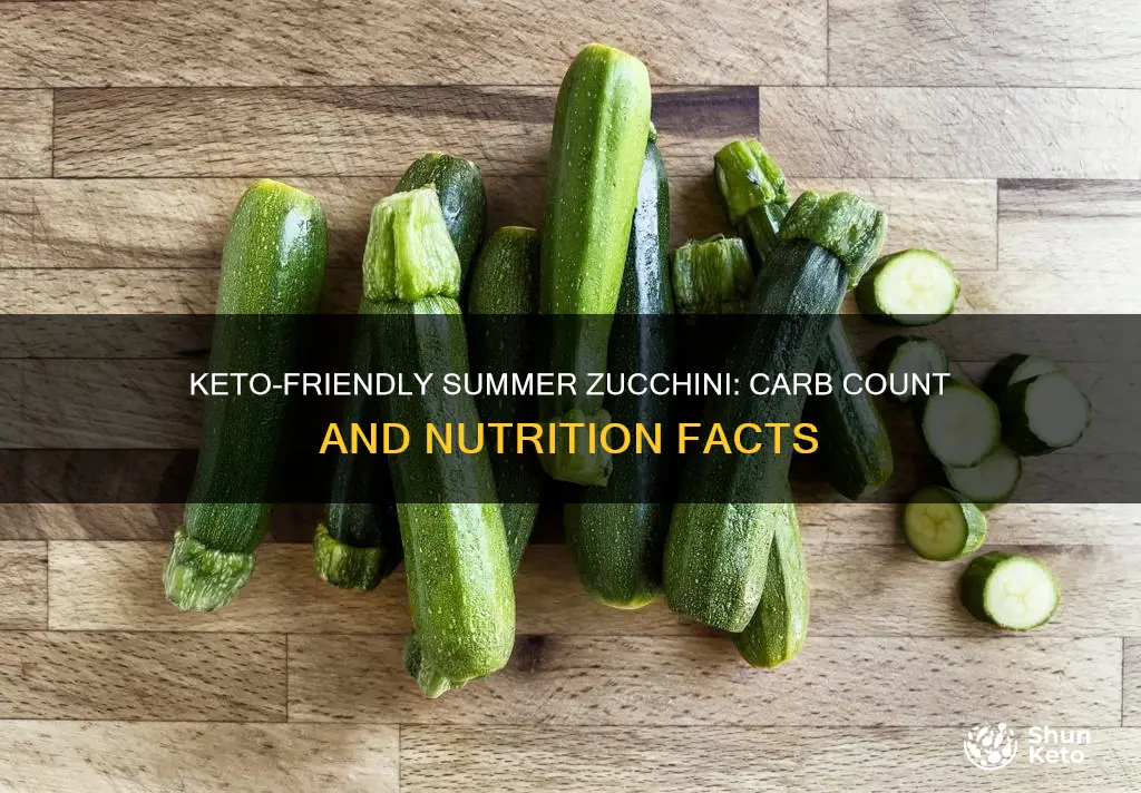 how many keto carbs in summer zucchini