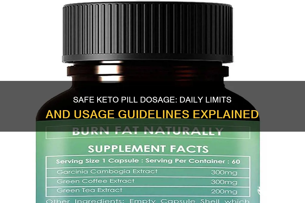 how many keto pills can i take a day