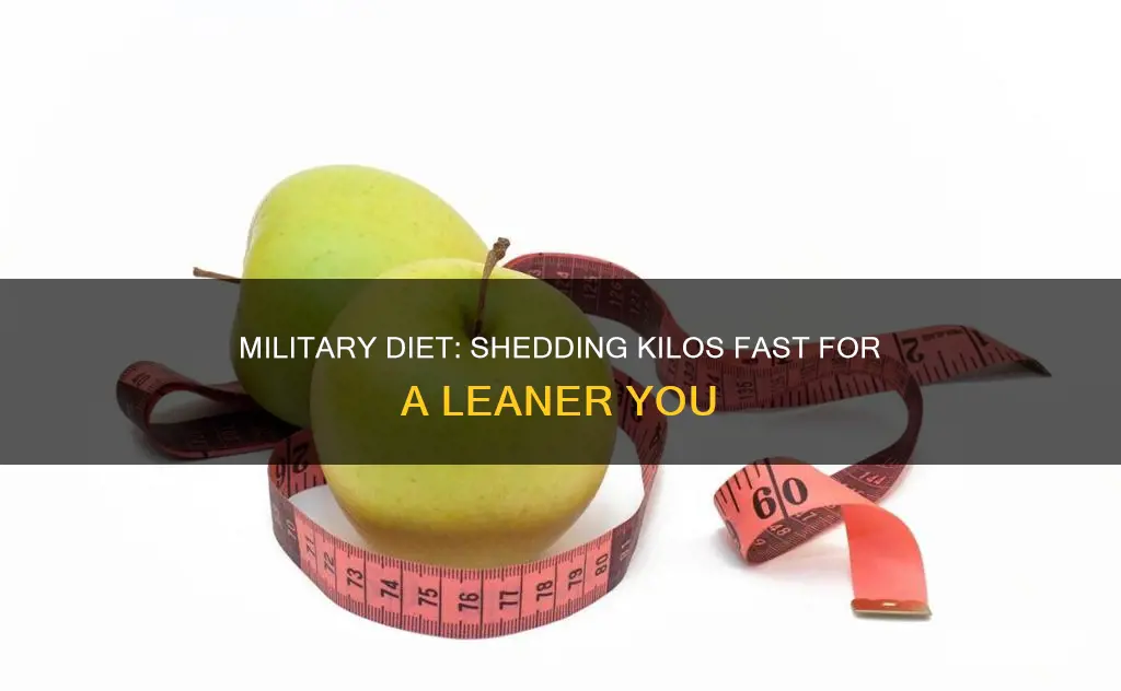 how many kilos we ll reduce in military diet