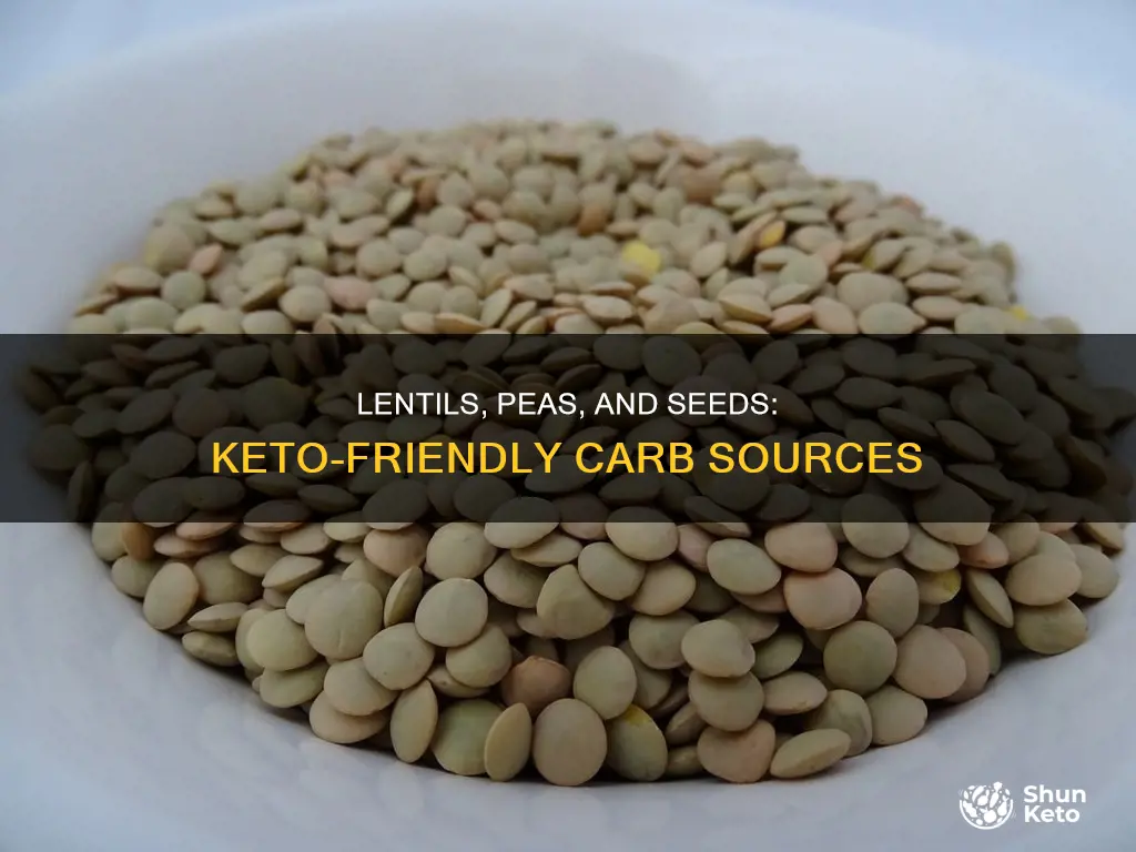 how many lentils peas seeds carbs a day on keto