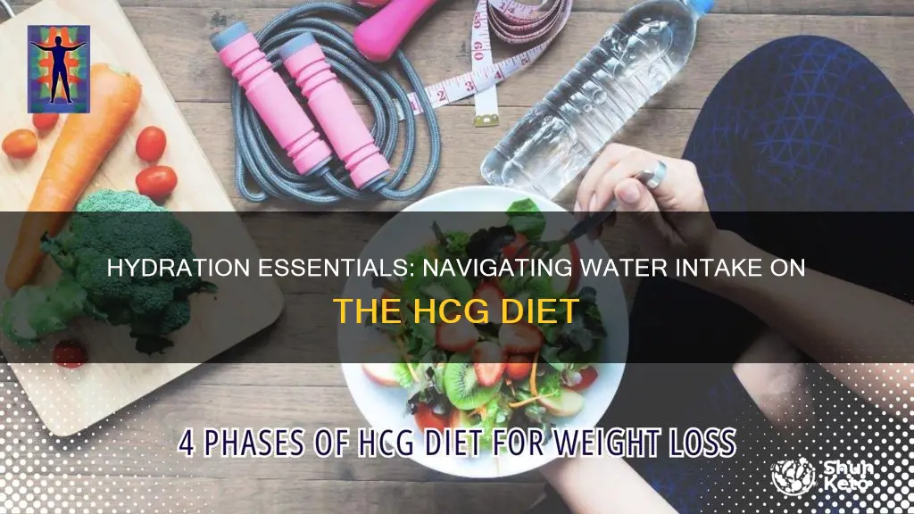 how many liters of water on hcg diet