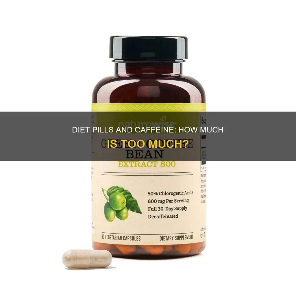 how many milligrams of cafein in one diet pill
