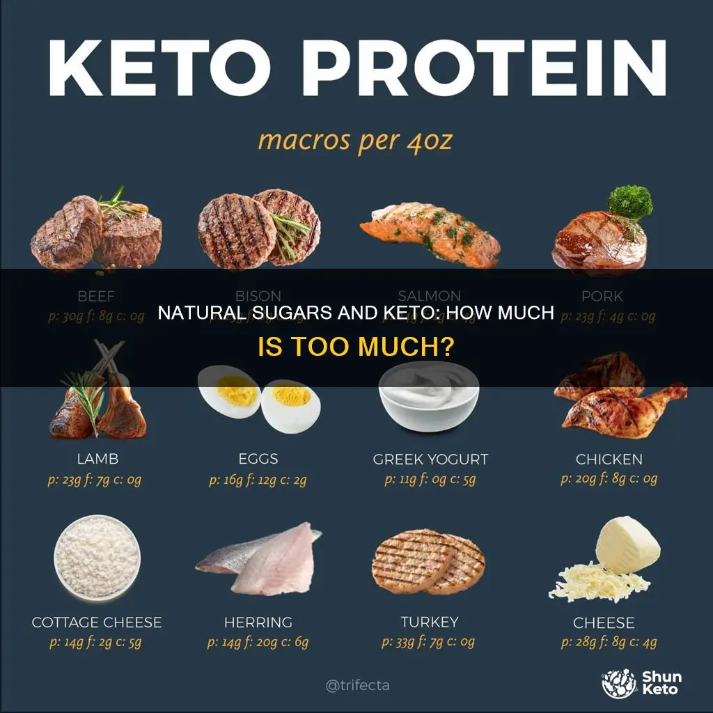 how many natural sugars a day keto