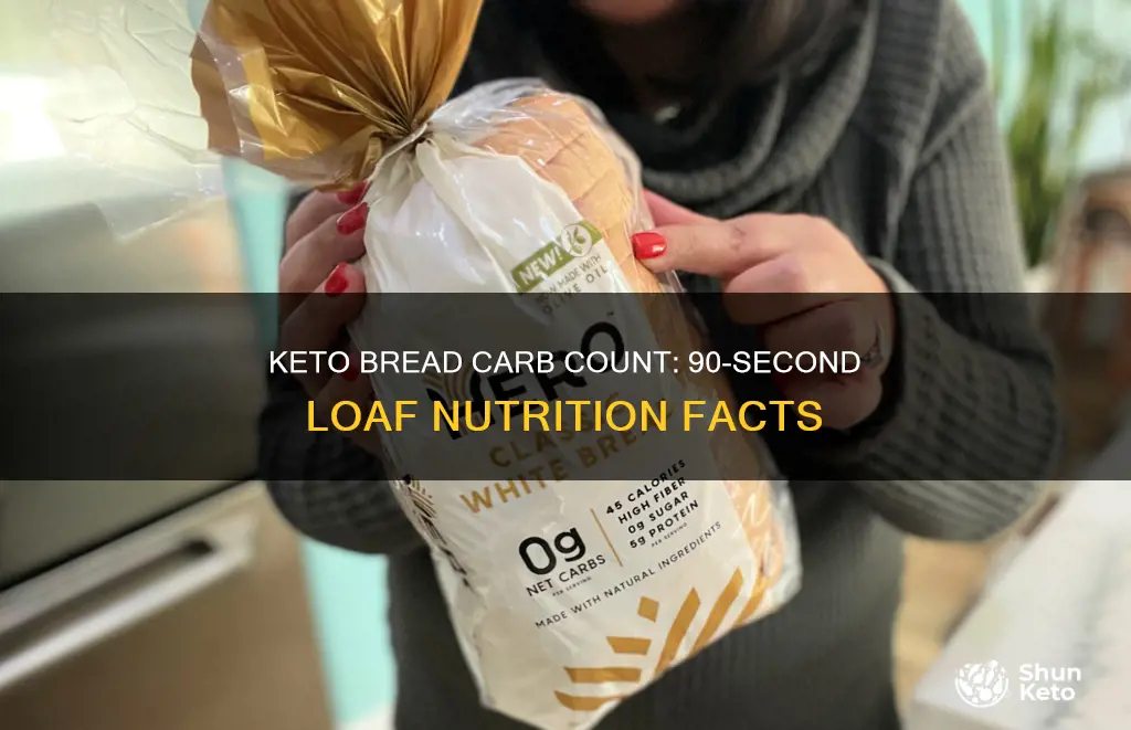 how many net carbs in 90 second keto bread