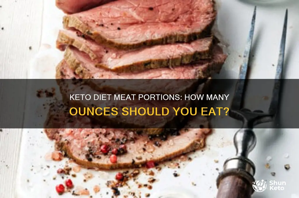how many ounces of meat for a keto diet