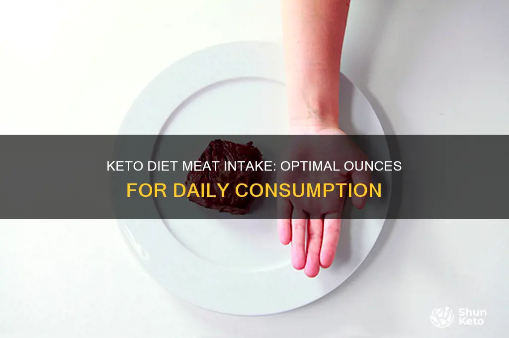 how many ounses a day of meat on keto diet