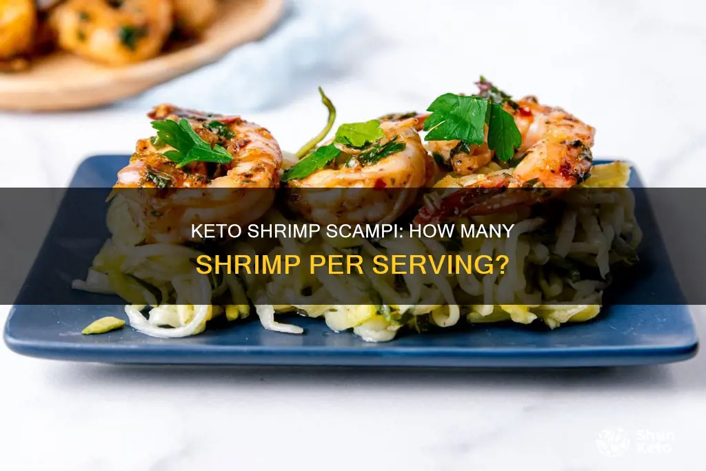 how many pcs shrimp scampi per meal for keto