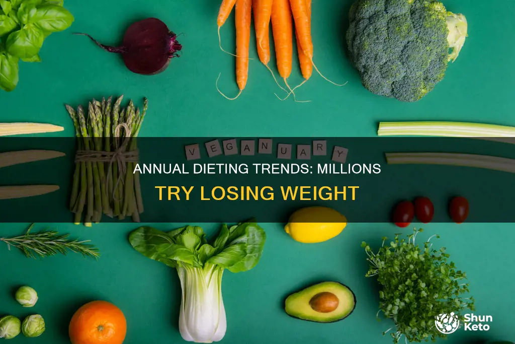 how many people go on a diet each year