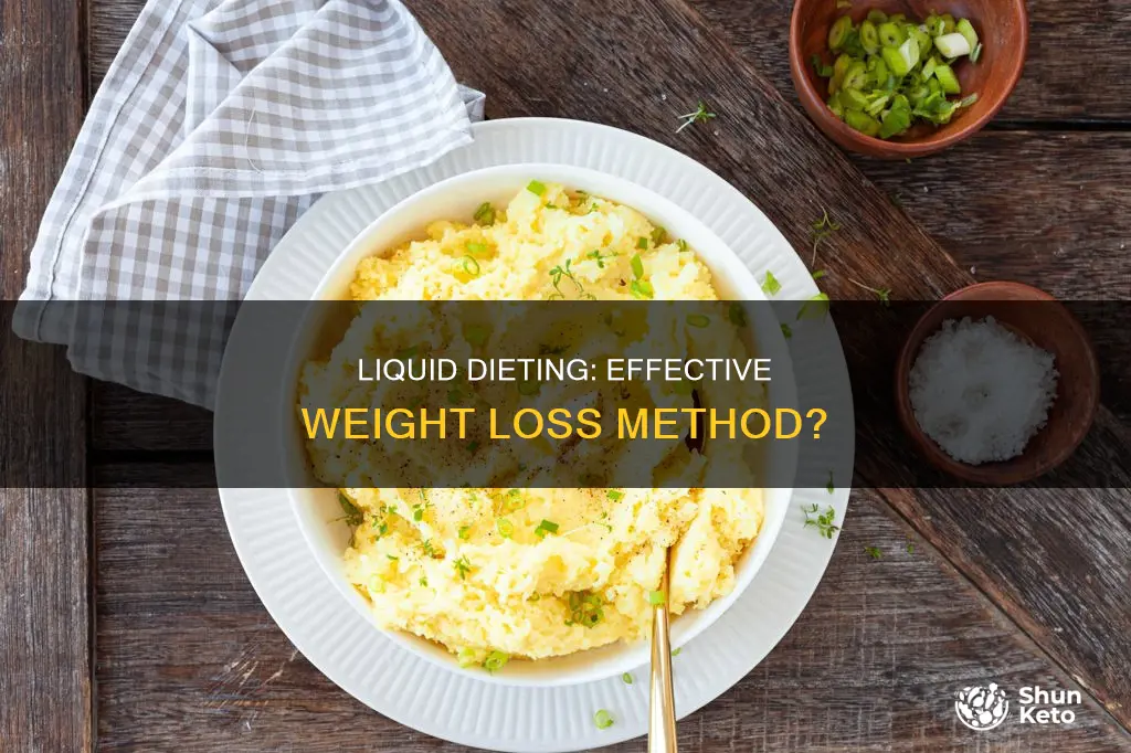 how many pounds lost on liquid diet