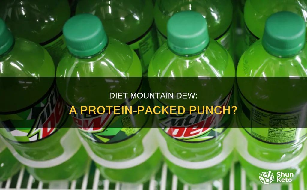 how many proteins are in diet mountain dew