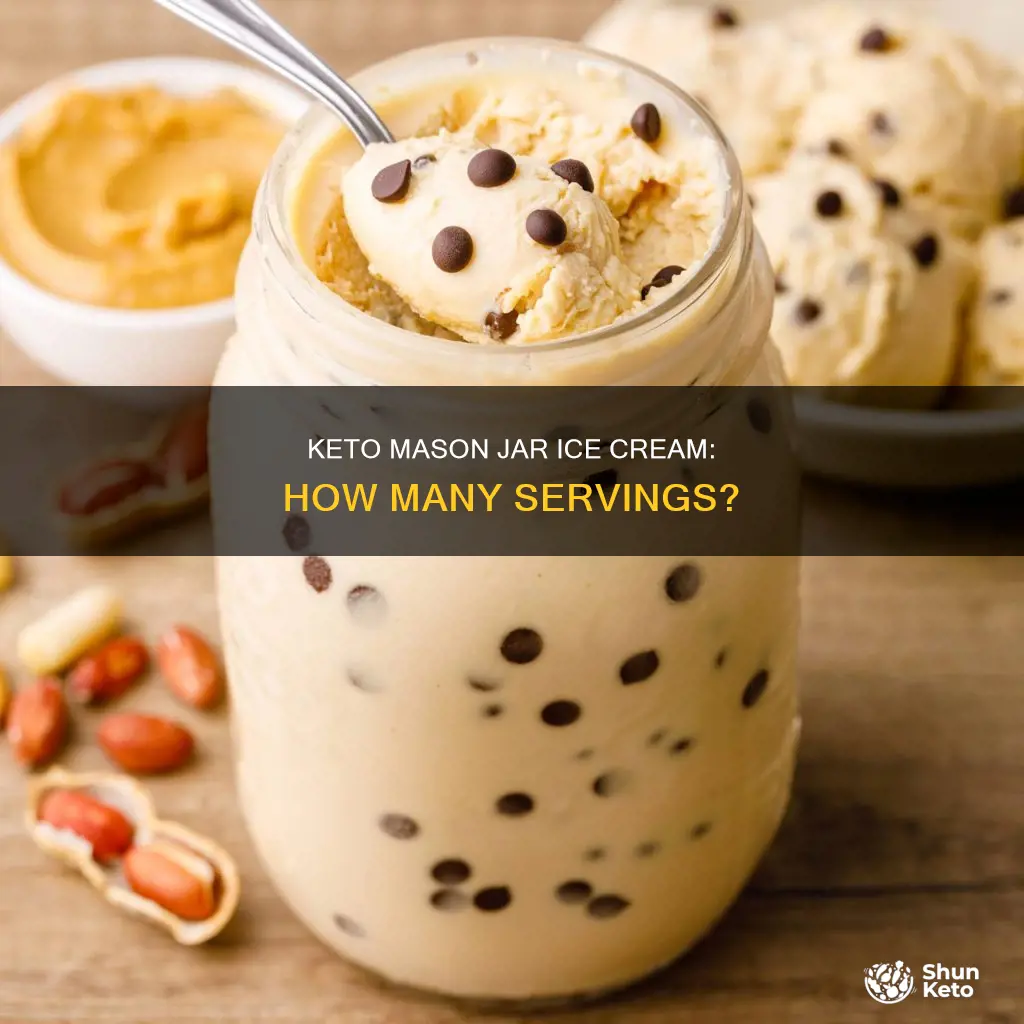 how many servings in the keto mason jar ice cream