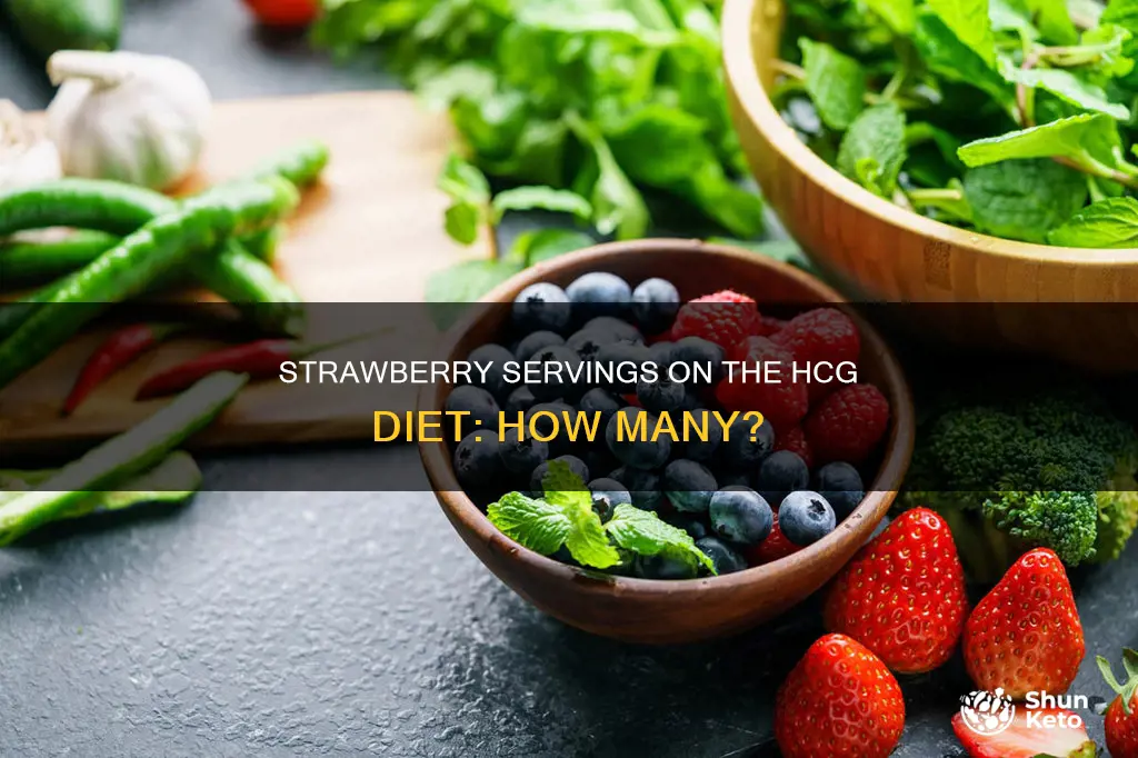 how many strawberries in a serving on hcg diet