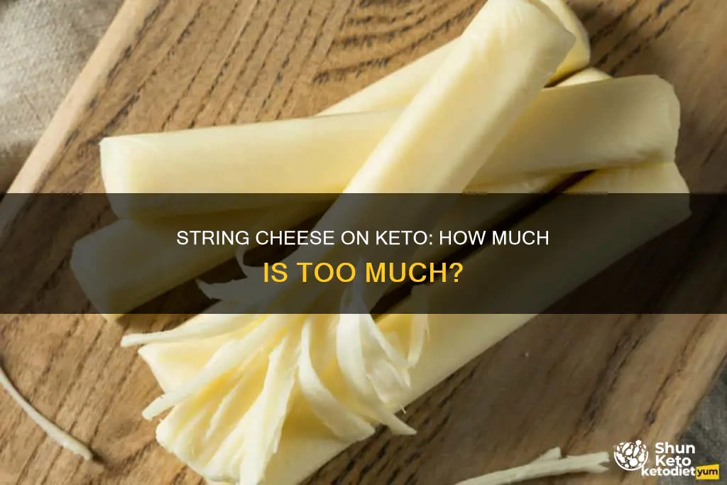 how many string cheese per day on keto