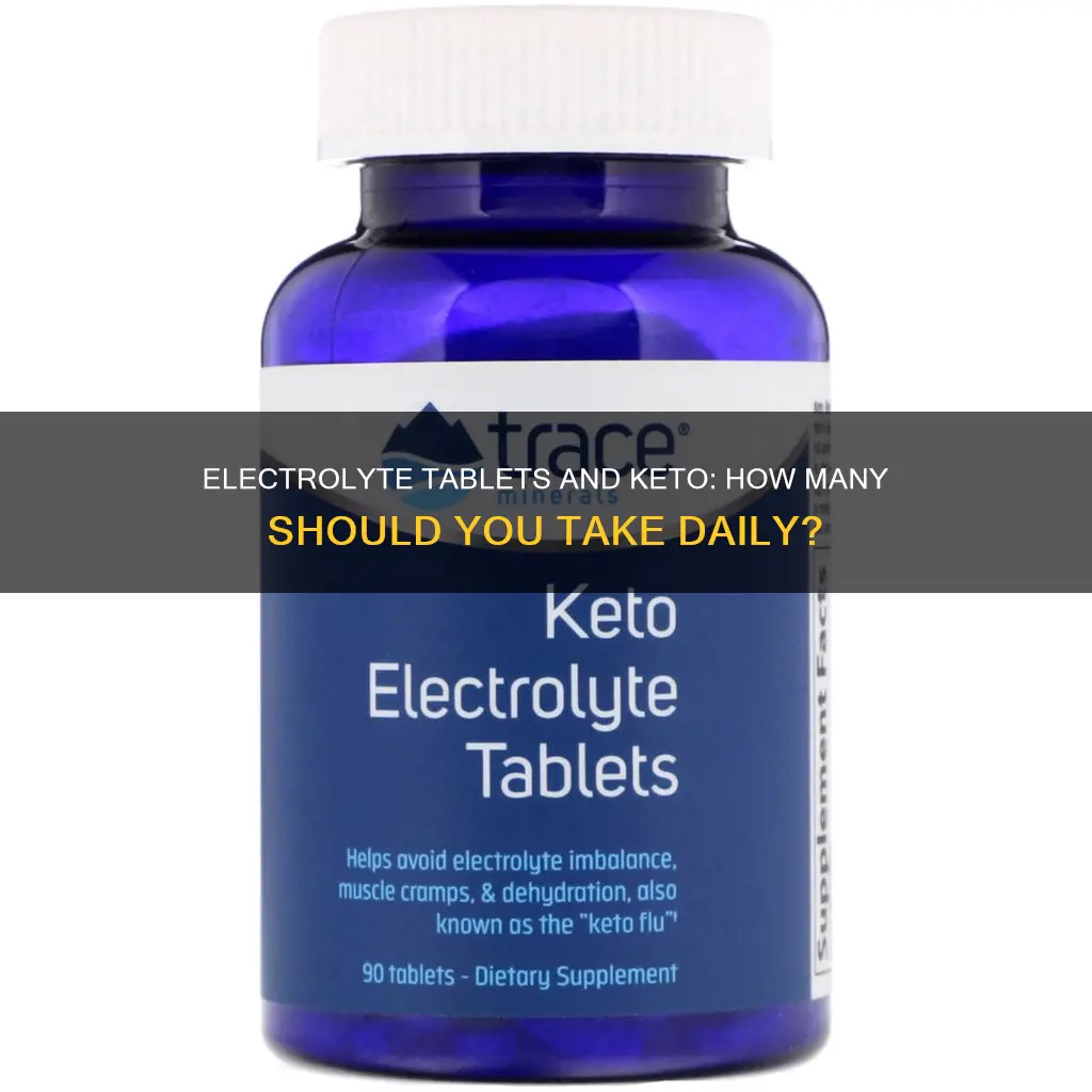 how many talblet electrolyte per day keto