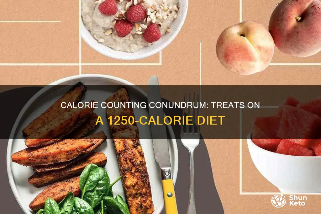 how many treat calories on a 1250 cal diet