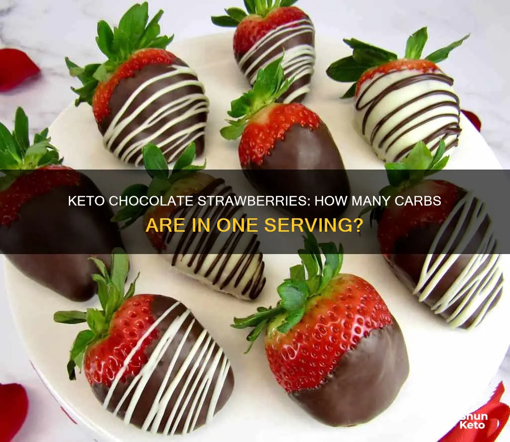 how much carbs 1 keto chocolate strawberries