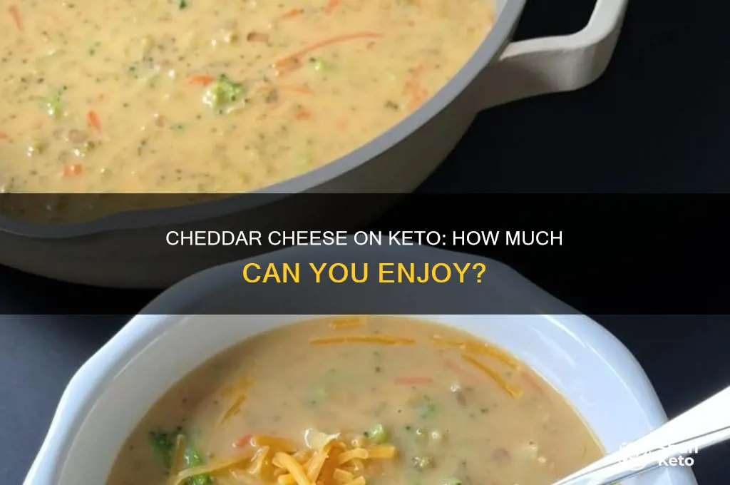 how much cheddar cheese can i eat on keto