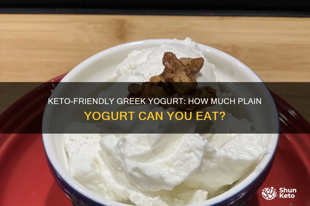 how much greek plain yogurt can i eat on keto
