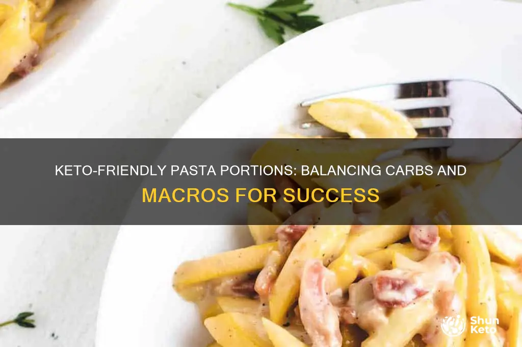 how much pasta can i eat on keto