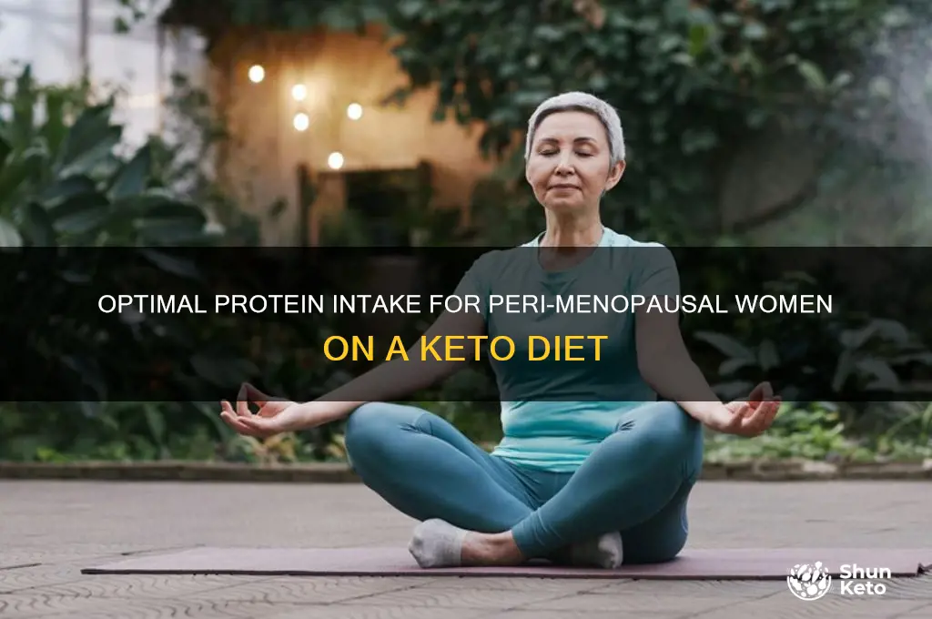how much protein should a peri menopausewomen eat on keto