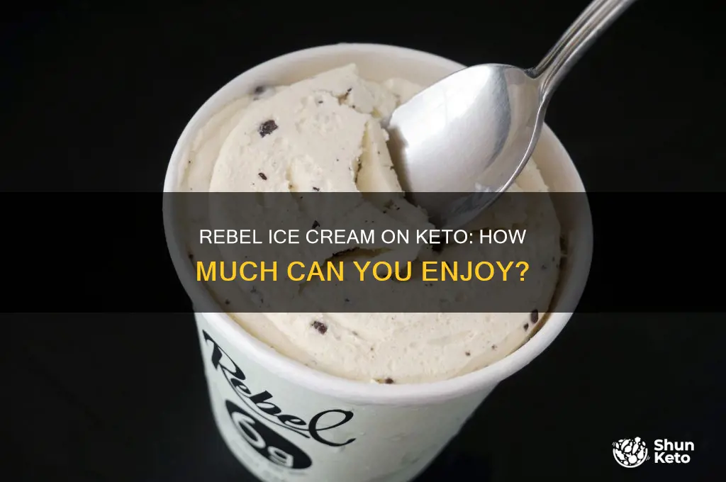 how much rebel ice cream can i eat on keto