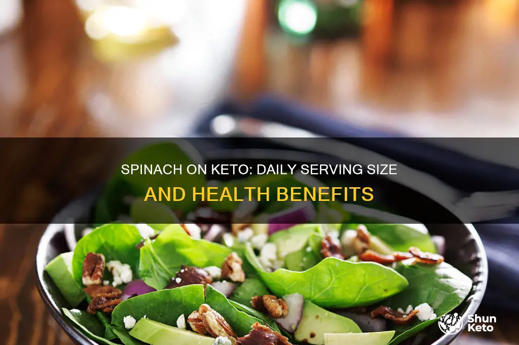 how much spinach can i eat a day in keto