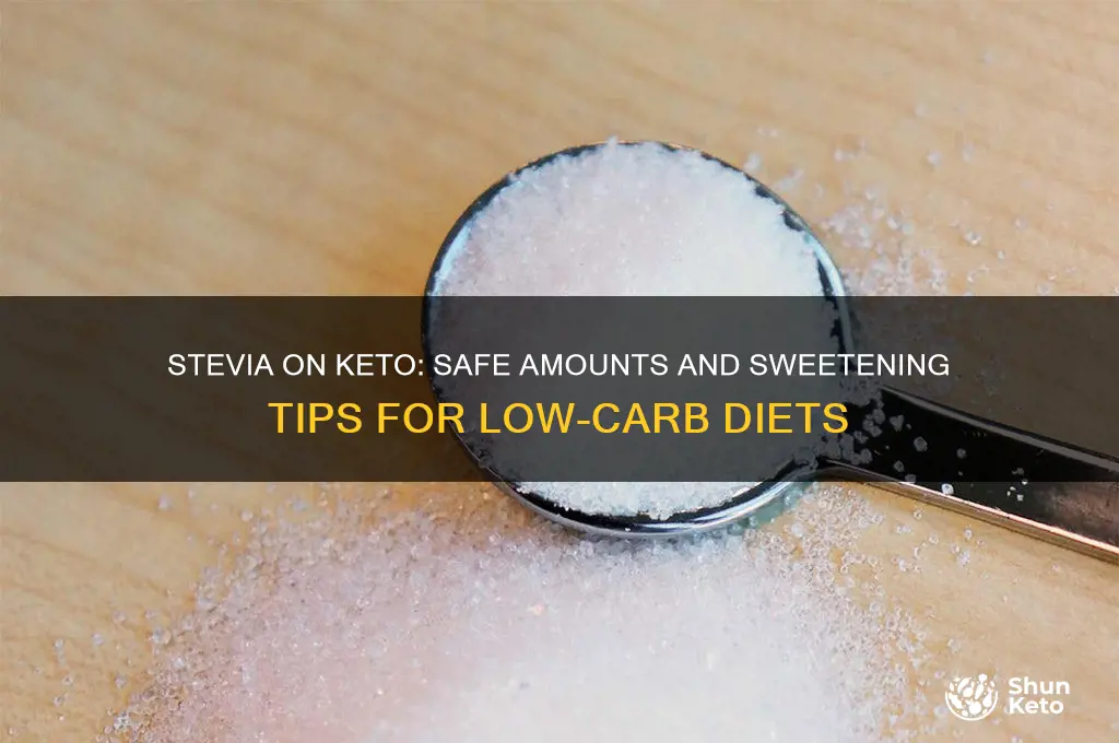 how much stevia can you eat on keto