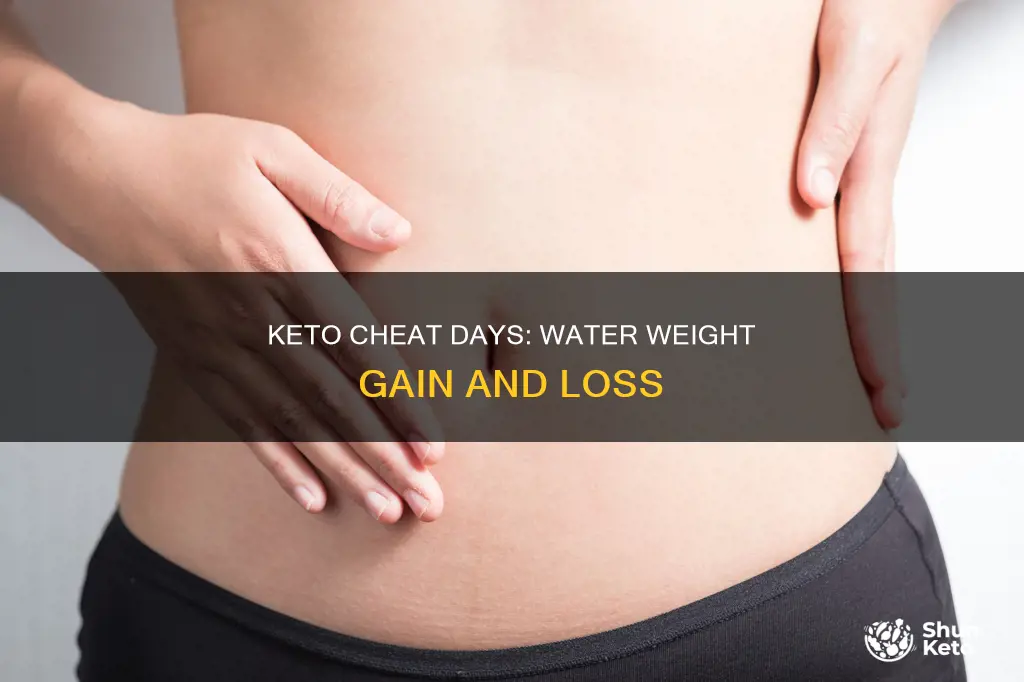 how much water weight from keto cheat day