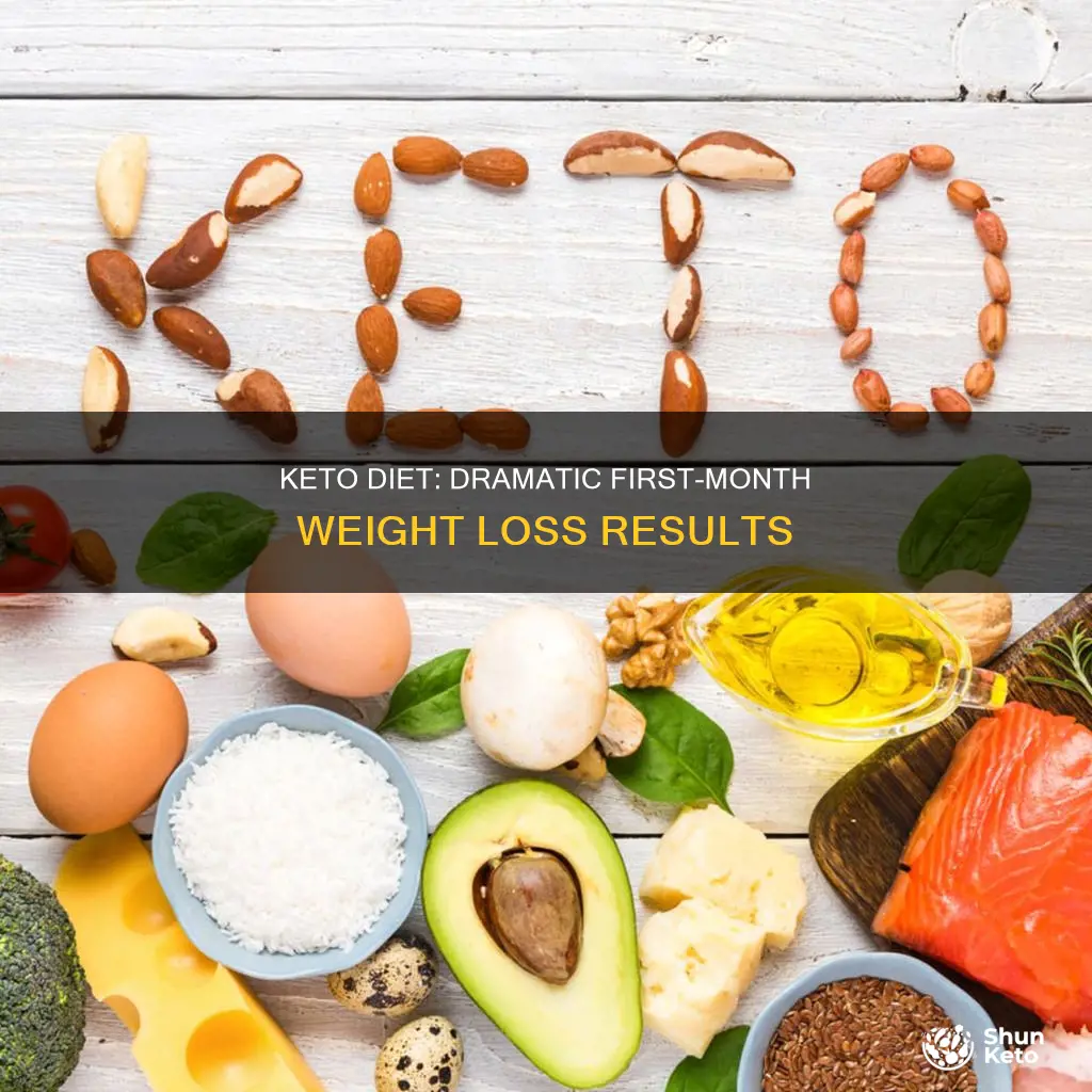 how much weight did you lose on keto first month